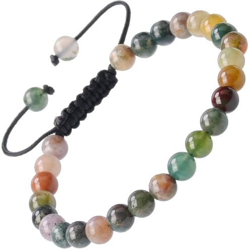 Natural Indian Agate Macrame Bracelet for All
