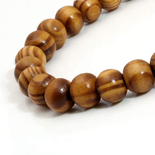 Moroccan 8mm Wood Bead Meditation Bracelet