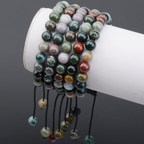 Natural Indian Agate Macrame Bracelet for All