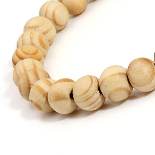Moroccan 8mm Wood Bead Meditation Bracelet