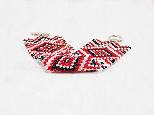 Handmade Geometric Beaded Moroccan Peyote Bracelet