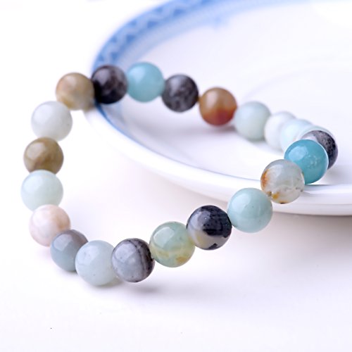 Natural 8mm Semi-Precious Gemstone Stretch Bracelet