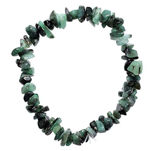 Premium Moroccan Emerald Crystal Chip Bracelet