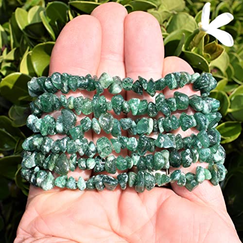 Premium Natural Crystal Chip Bead Bracelet - Moroccan