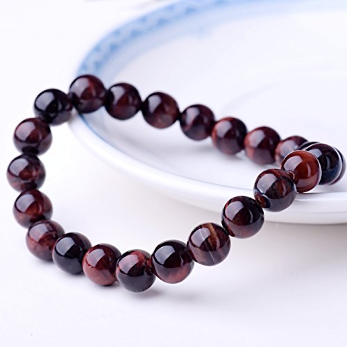 Natural 8mm Semi-Precious Gemstone Stretch Bracelet