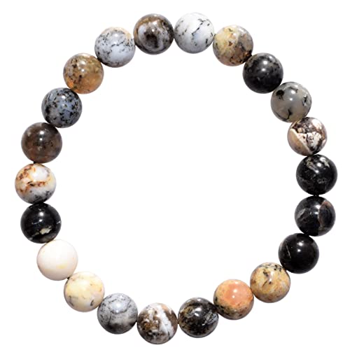 Dendritic Opal & Selenite Charging Bracelet