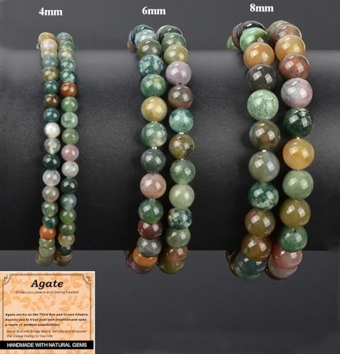 Handmade Indian Agate Peaceful Yoga Bracelet