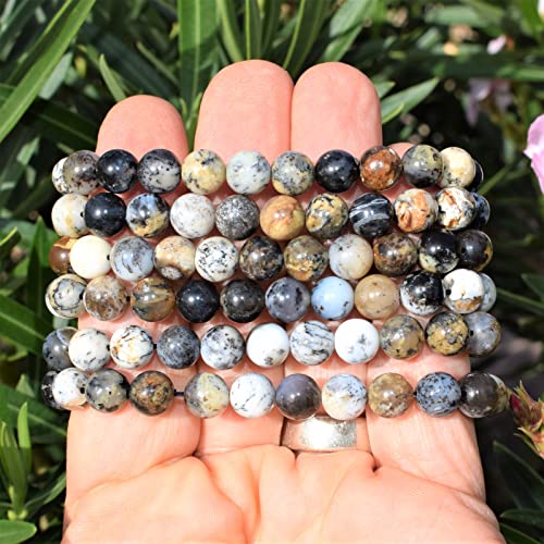 Dendritic Opal & Selenite Charging Bracelet