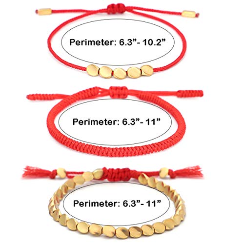 Handmade Tibetan Copper Beads Bracelet Set - 3 PCS