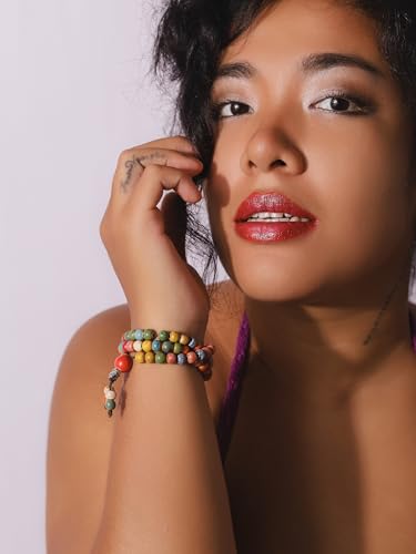 Colorful Bohemian Ceramic Bead Bracelet for Women