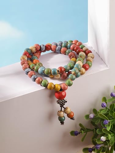 Colorful Bohemian Ceramic Bead Bracelet for Women