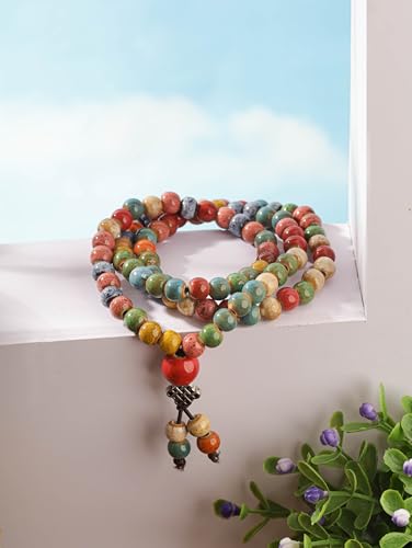 Colorful Bohemian Ceramic Bead Bracelet for Women