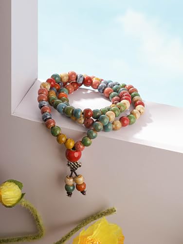 Colorful Bohemian Ceramic Bead Bracelet for Women