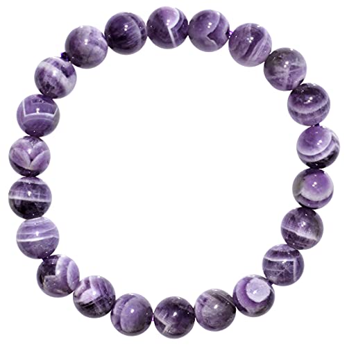 Amethyst Chevron Moroccan Crystal Bead Bracelet