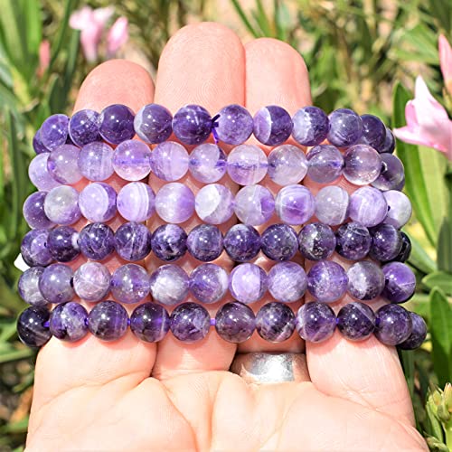 Amethyst Chevron Moroccan Crystal Bead Bracelet