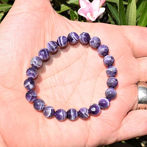 Amethyst Chevron Moroccan Crystal Bead Bracelet