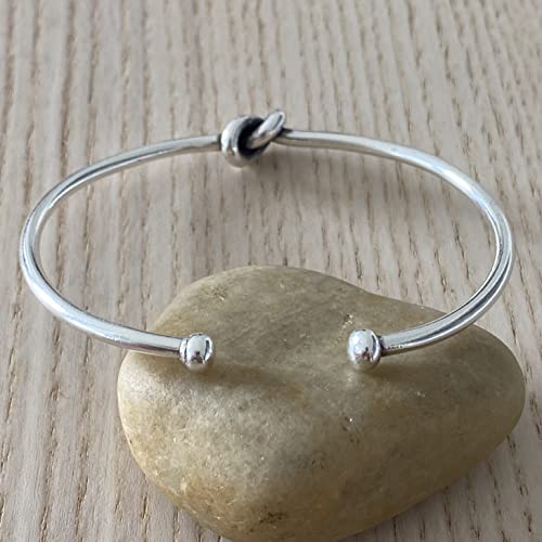 Handmade Silver Knot Cuff Bracelet for All