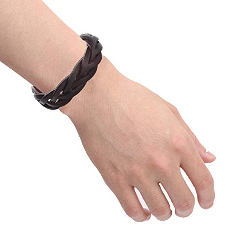 Braided Leather Bracelet for Men and Women
