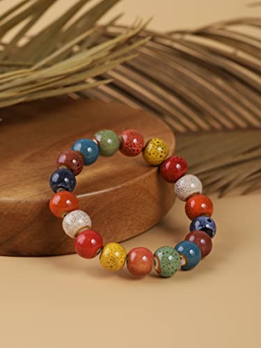 Colorful Bohemian Round Beads Bracelet for Women