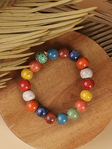 Colorful Bohemian Round Beads Bracelet for Women