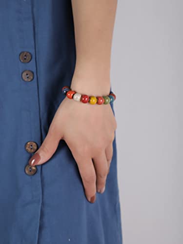 Colorful Bohemian Round Beads Bracelet for Women