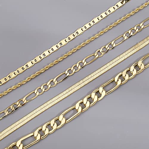Trendy 14k Gold Filled Stackable Bracelets for Women