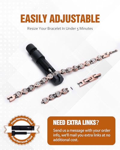 Women's Healing Copper Magnetic Bracelets with Tool