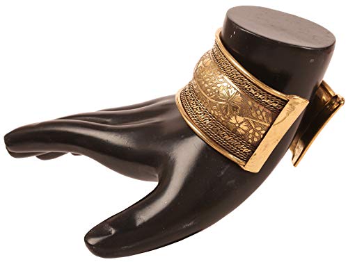 Majestic Floral Handcrafted Brass Bracelet for Women