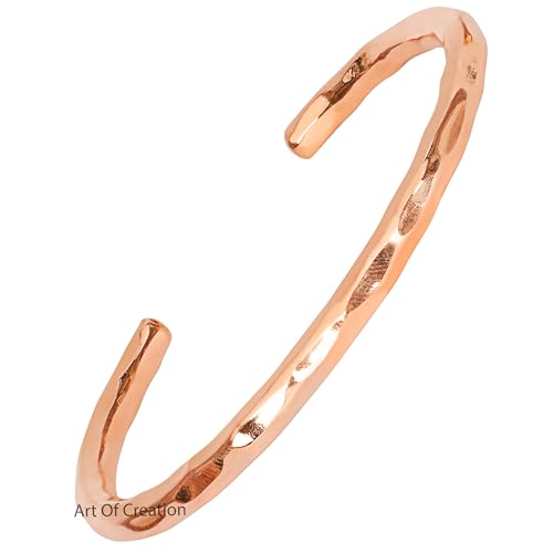 Artisan Copper Cuff Bracelet for Men and Women