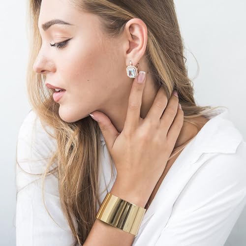 Adjustable Gold Cuff Bangle Bracelets for Women