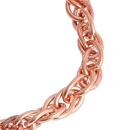 Handmade Moroccan Copper Chain Bracelet 'Bright Connection
