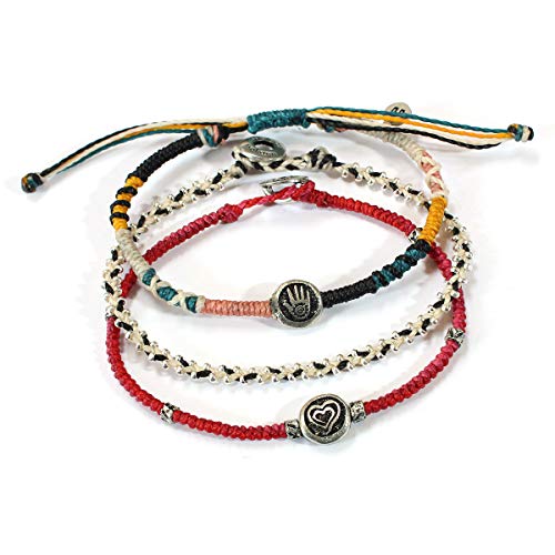 Handmade Boho Friendship Bracelets Set of 3