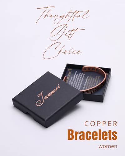 Jecanori Women's Copper Magnetic Healing Bracelets