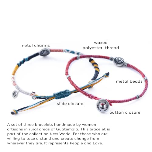 Handmade Boho Friendship Bracelets Set of 3