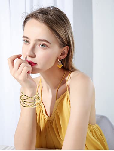 Elegant Gold Cuff Bangle Bracelet for Women