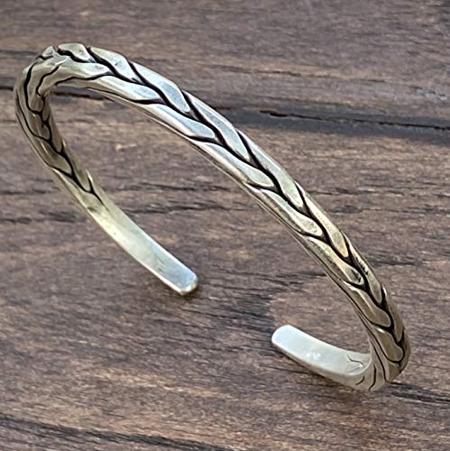 Handmade Braided Silver Cuff Bracelet for Everyone