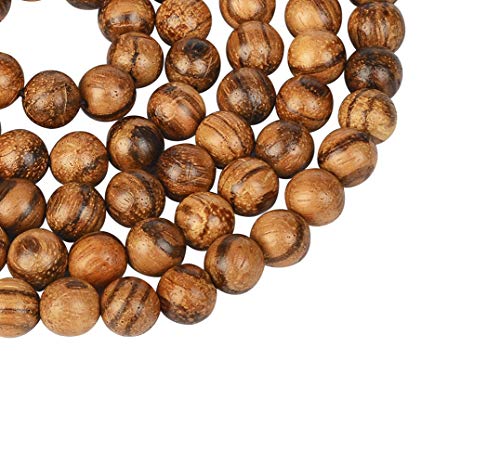 Sandalwood 108 Beads Elastic Mala Bracelet