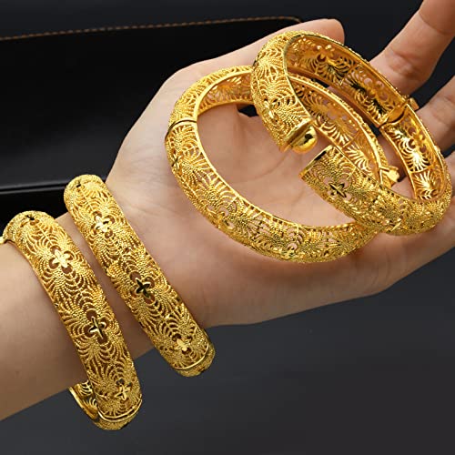 Ethiopian Gold Plated Wedding Bangles for Women