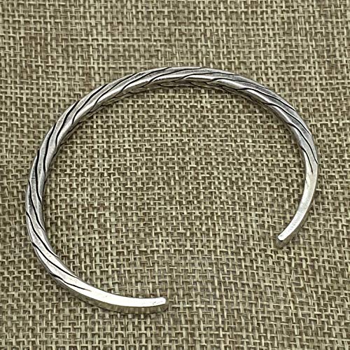Handmade Braided Silver Cuff Bracelet for Everyone