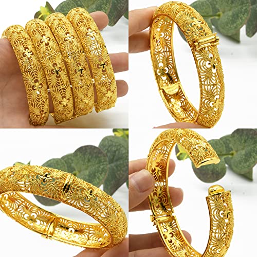 Ethiopian Gold Plated Wedding Bangles for Women