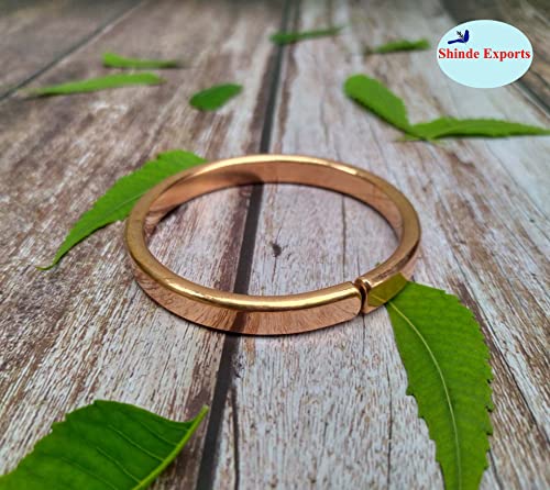 Handmade Antique Plain Copper Cuff Bracelet