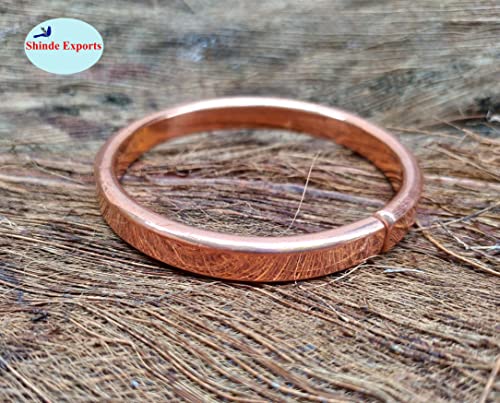 Handmade Antique Plain Copper Cuff Bracelet