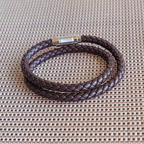 Moroccan Braided Leather Cuff Bracelet for Men