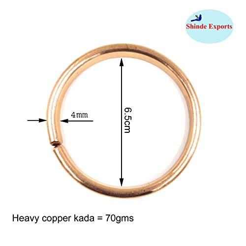 Handmade Antique Plain Copper Cuff Bracelet