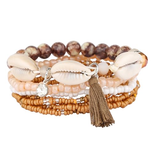 Bohemian Multilayer Tassel Bracelets Set for Women
