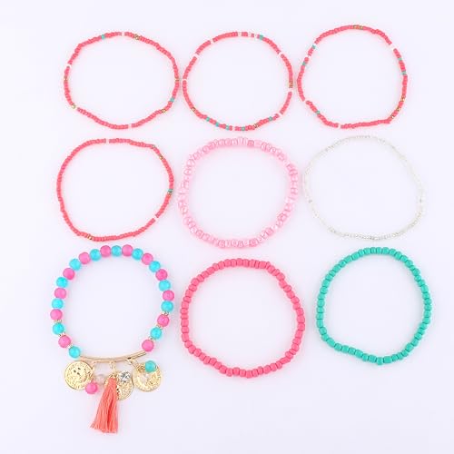 Bohemian Multilayer Tassel Bracelets Set for Women