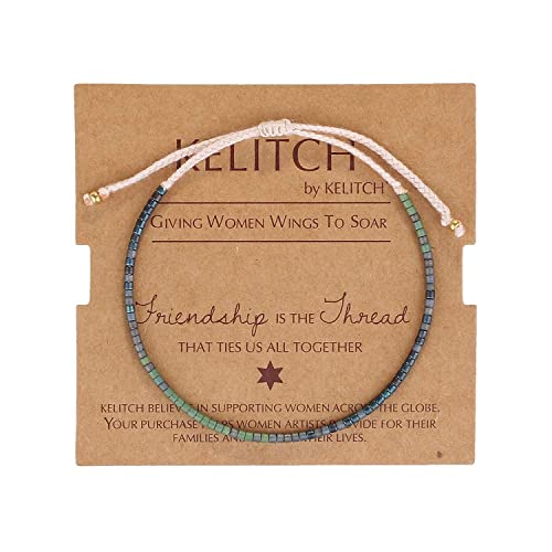 Handmade Colorful Crystal Shell Friendship Bracelets