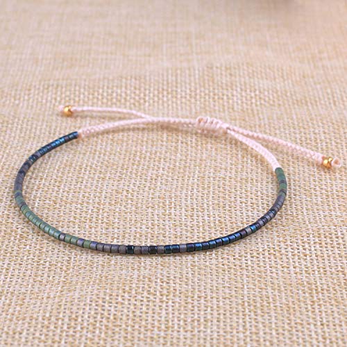 Handmade Colorful Crystal Shell Friendship Bracelets