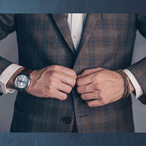 Men's Braided Leather Bracelet in Brown and Black