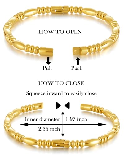 Elegant 14K Gold Beaded Stretch Bracelets Set